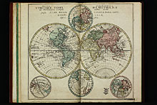 Mappa Geographica Utriusque Terrae Hemisphaerii ad emendatiora exempla adhuc edita