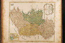 Mappa Geographica Regni Hiberniae ad emendatiora quae adhuc prodierunt exempla jussu Acad. Reg. Scient. et Eleg. Litter. descripta