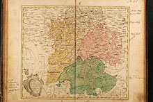 Mappa Geographica Sueviae, Helvetiae, Lotharingiae, et adiacentium Regionum ad emendatiora exempla adhuc edita ...