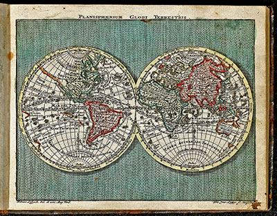 Atlas Geographicus portatilis XXIX mappis orbis habitabilis regna exhibens ... Kurzgefasste Geographie, in sich haltend einen aneinander hangenden Entwurf aller Theile des bewohnten Erdbodens, nebst compendieusen Land-Charten, welche einen kleinen Sack-Atlas ausmachen. 